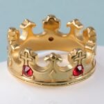 Vintage Cross Design Golden Crown Waterproof Ring丨LIUDZ-62 - Image 3