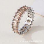 Women's stainless steel ring with colored zircon | G005626 - Image 8