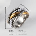 24K Gold-Plated Stainless Steel Heart Design Unique Women's Ring - Image 2