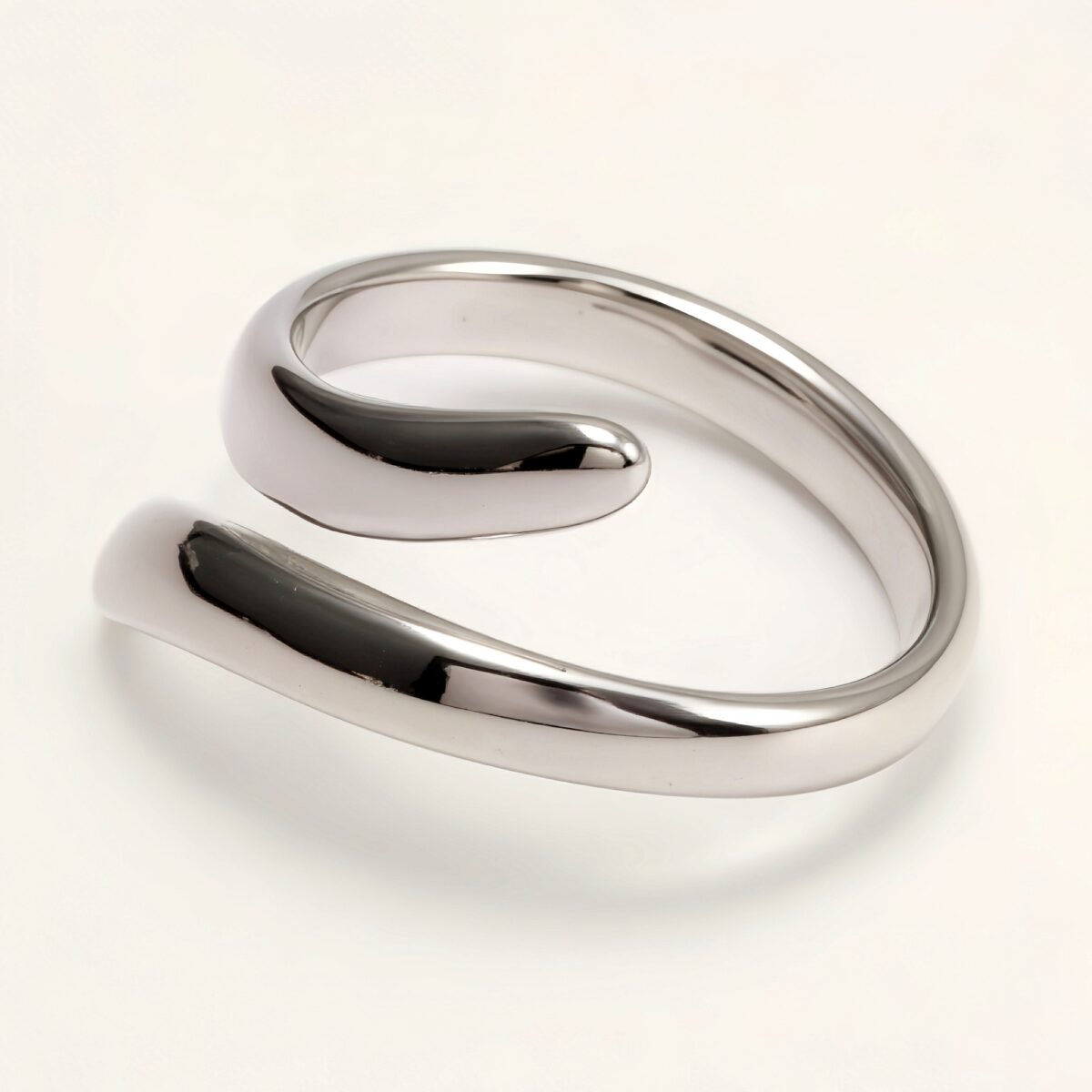 Minimalist Gold - Silver Twisted Ring, Versatile Fashion Item | N00651 - Image 5