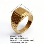 Geometric Woven Square Ring - Gold/Silver Trendy Outfit Piece | G003295 - Image 4