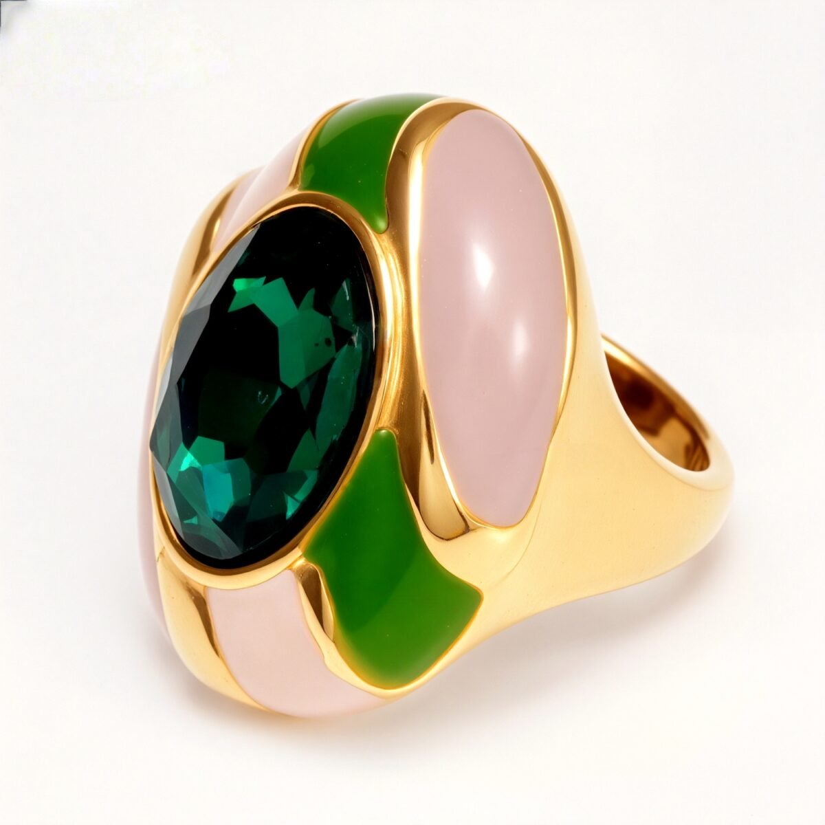 Classic Metal Enamel Gem - Set Ring - Trendy and Gorgeous Unisex Accessory | G004462JHU - Image 18