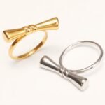 Cute Style Polished Bow Stainless Steel Women's Ring丨G004585