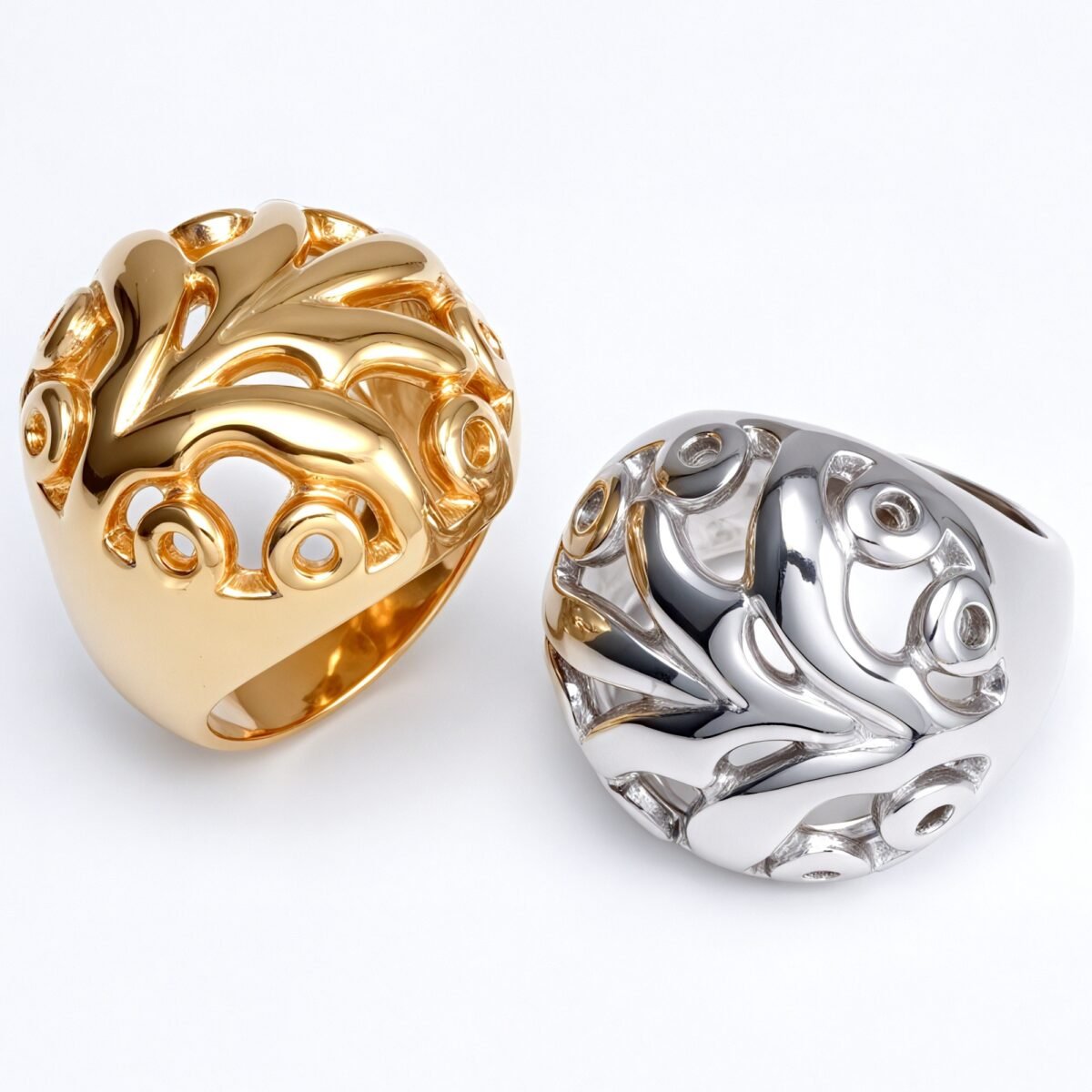 Metal Artistic Hollow - Out Ring - Trendy and Elegant Unisex Accessory | ML061 - Image 1