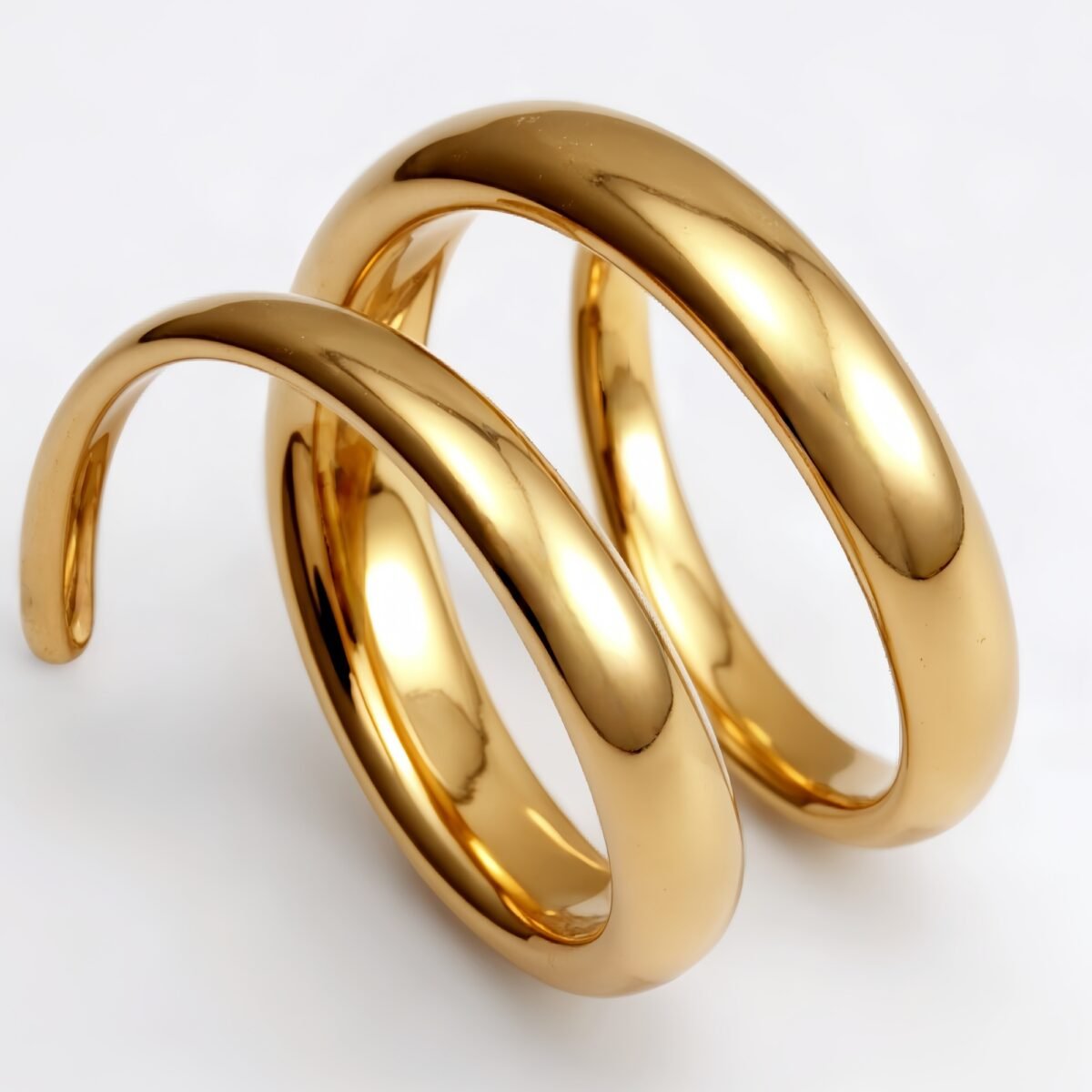 Stainless Steel Spiral Open Ring, Individual and Trendy Fashion Finger Ring | G002230 - Image 6