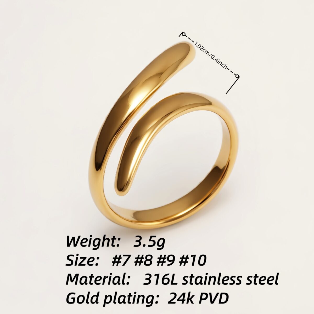 Minimalist Gold - Silver Twisted Ring, Versatile Fashion Item | N00651 - Image 2