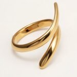 Minimalist Gold - Silver Twisted Ring, Versatile Fashion Item | N00651 - Image 3