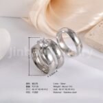 3 pc His & Her Wedding Ring Set Hypoallergenic 24k Gold, Cubic Zirconia, Size 6-10 - Image 4
