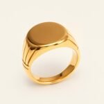 Classic Style Oval Stainless Steel Unisex Ring丨DZ22B - Image 2