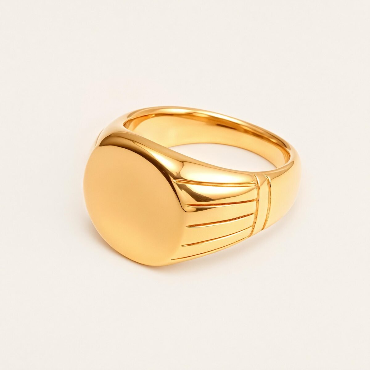 Classic Style Oval Stainless Steel Unisex Ring丨DZ22B - Image 3