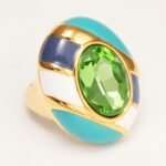 Classic Metal Enamel Gem - Set Ring - Trendy and Gorgeous Unisex Accessory | G004462JHU - Image 9