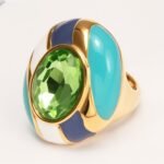 Classic Metal Enamel Gem - Set Ring - Trendy and Gorgeous Unisex Accessory | G004462JHU - Image 10