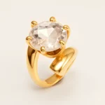 Luxury Style Colored Crystal Stainless Steel Women's Ring丨XHBL-1-HO - Image 10