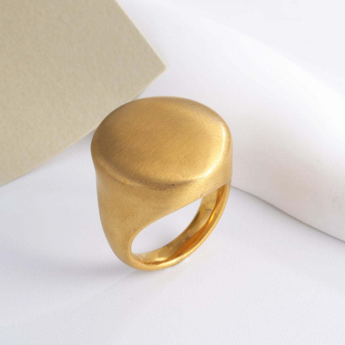 Classic Design Brushed Stainless Steel Men's Waterproof Ring丨G003835 - Image 5