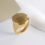 Classic Design Brushed Stainless Steel Men's Waterproof Ring丨G003835 - Image 3