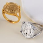 Napoleon Iii Coin Inlaid Commemorative Men's Stainless Steel Ring| G005063 - Image 7