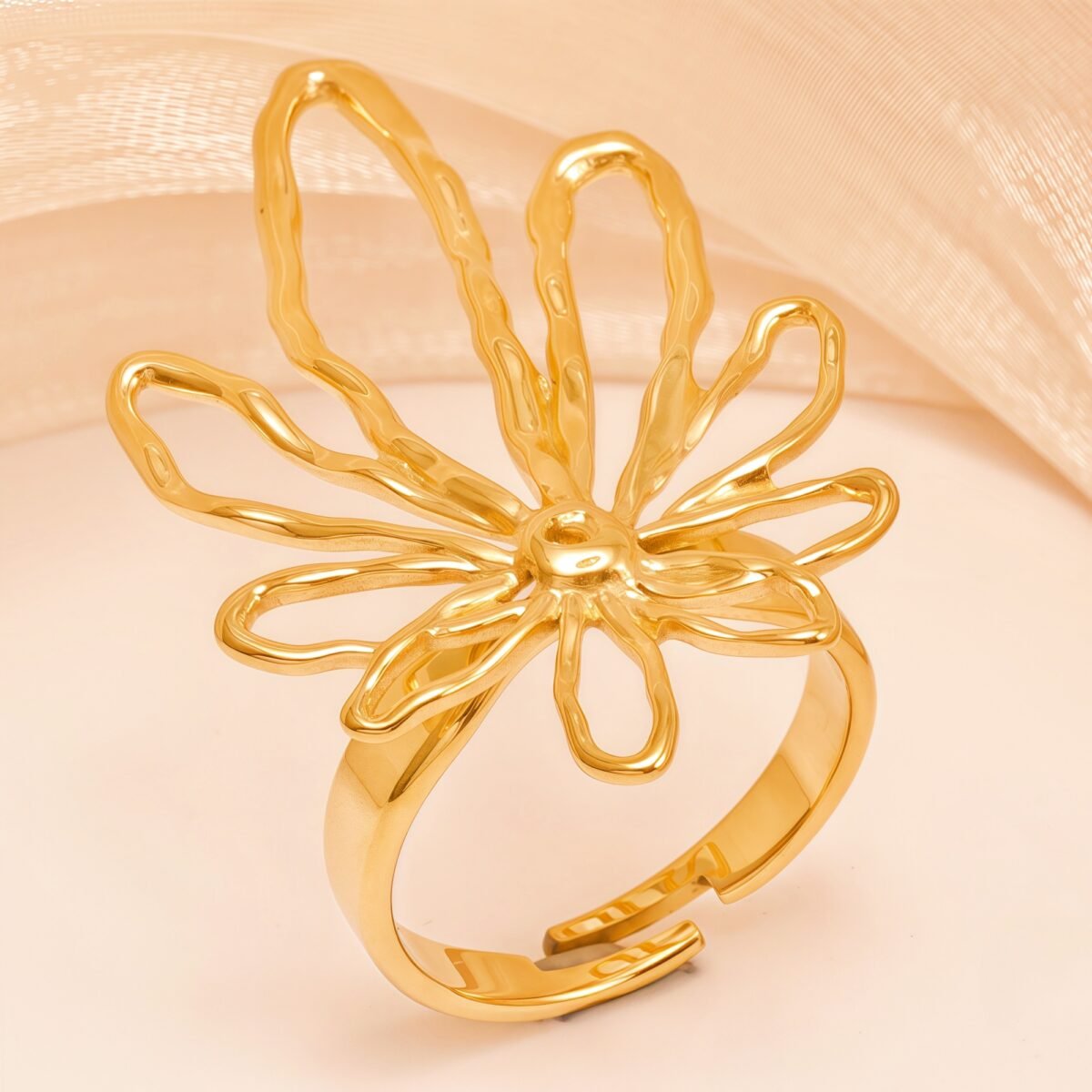 Bohemian Style Daisy - inspired Stainless Steel Women's Ring丨G005898 - Image 5
