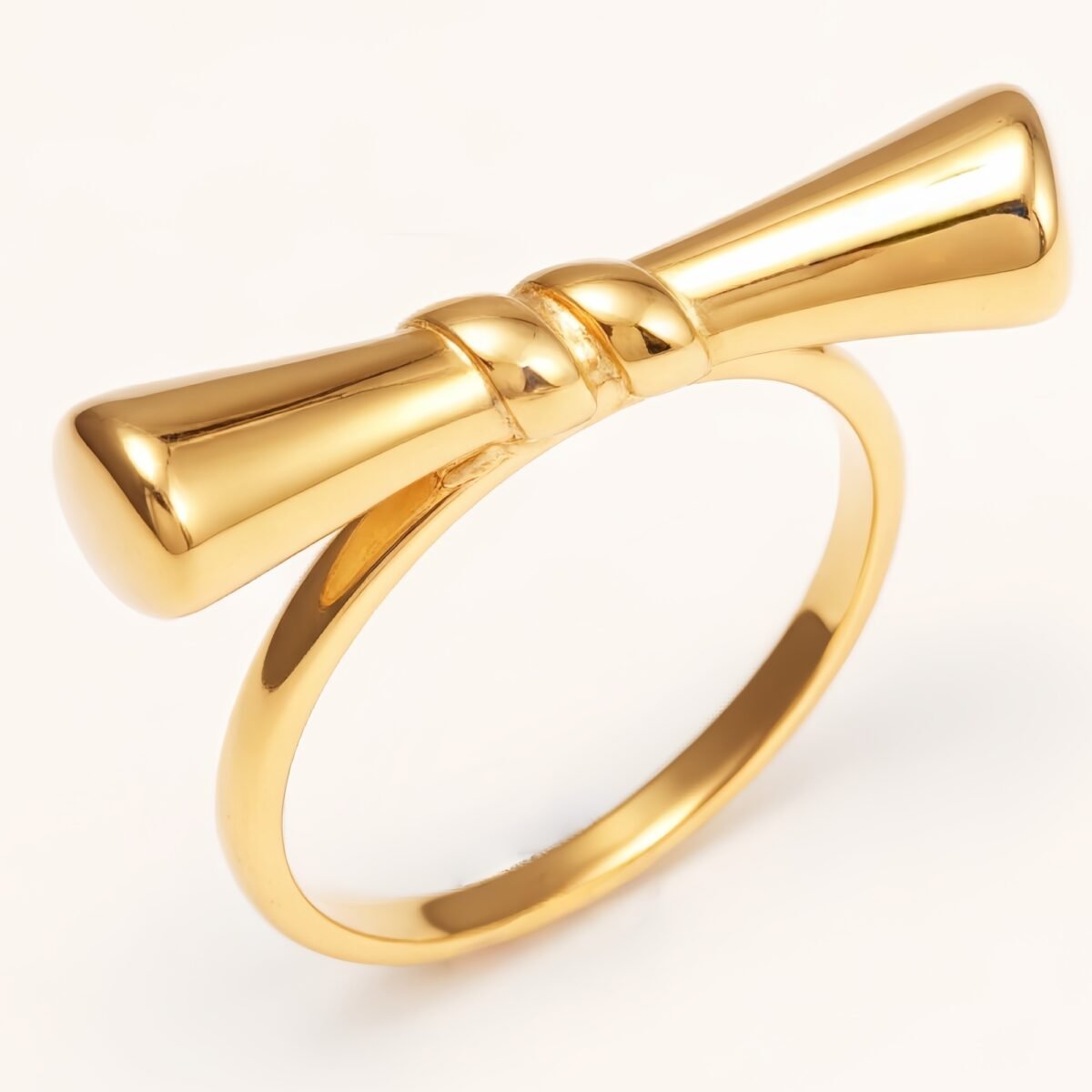 Cute Style Polished Bow Stainless Steel Women's Ring丨G004585 - Image 2