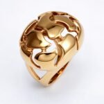Metallic Texture Hollow - Out Ring - Trendy and Versatile Unisex Accessory | ML0123 - Image 2