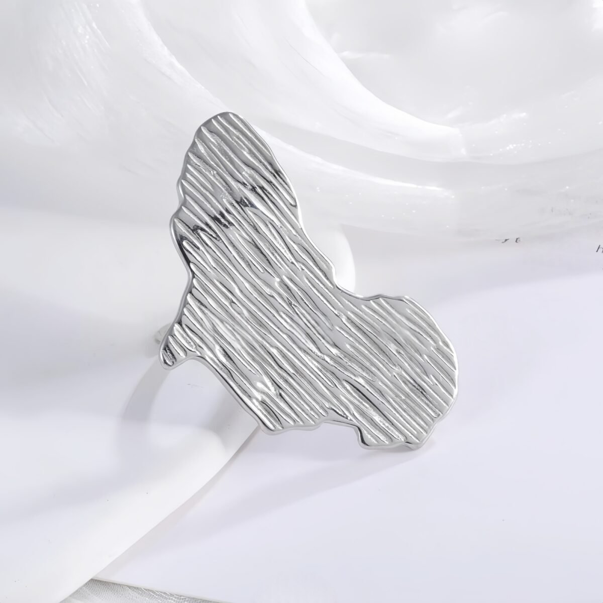 Creative Irregular Shape Ring Women's Stainless Steel Ring | G003604 - Image 4