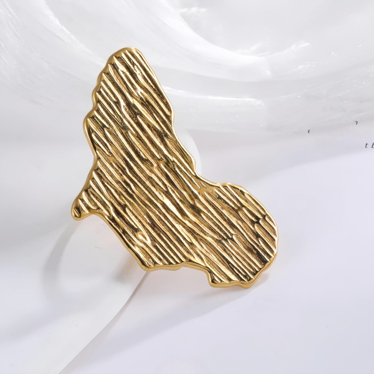 Creative Irregular Shape Ring Women's Stainless Steel Ring | G003604 - Image 2