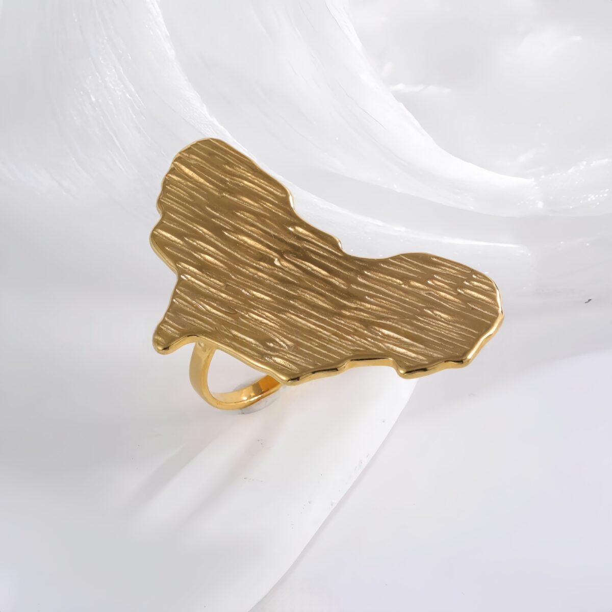 Creative Irregular Shape Ring Women's Stainless Steel Ring | G003604 - Image 3