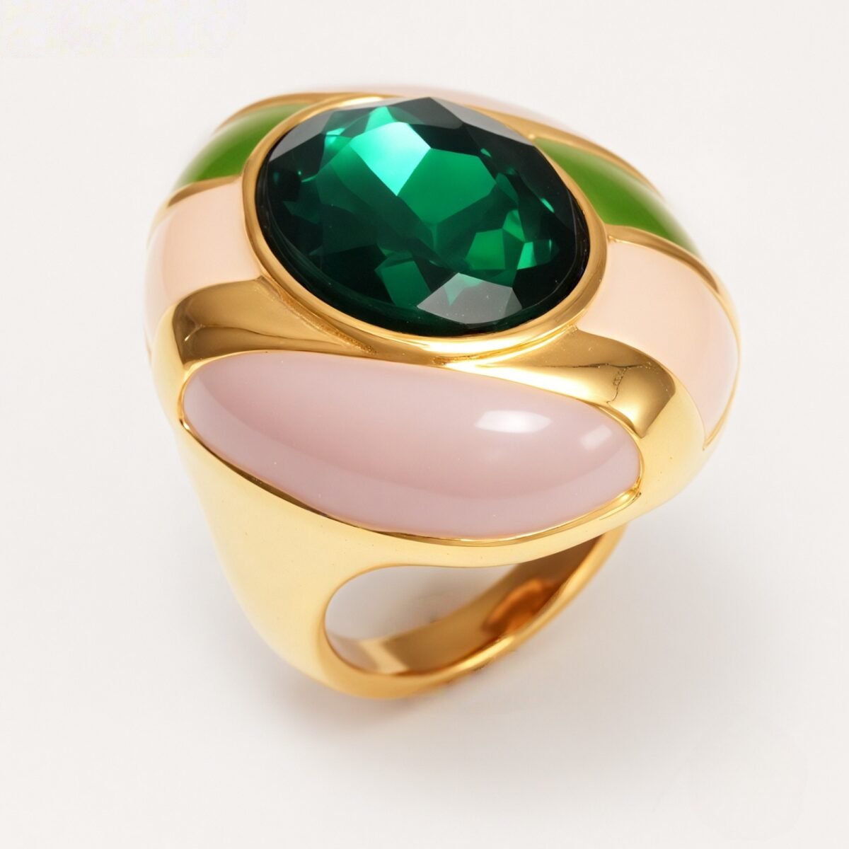 Classic Metal Enamel Gem - Set Ring - Trendy and Gorgeous Unisex Accessory | G004462JHU - Image 17