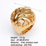 Metal Artistic Hollow - Out Ring - Trendy and Elegant Unisex Accessory | ML061 - Image 5