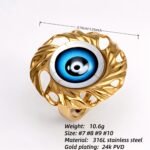 Metal Artistic Eye - Shaped Ring - Trendy and Unique Unisex Accessory | G006213 - Image 4
