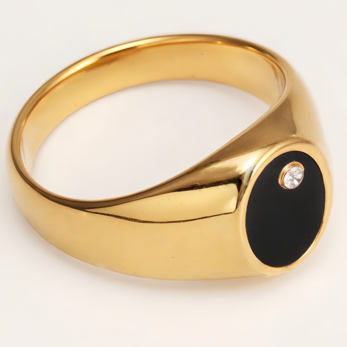 Classic Metal Black - Circle Ring - Trendy Unisex Accessory | QIDZ-1 - Image 5
