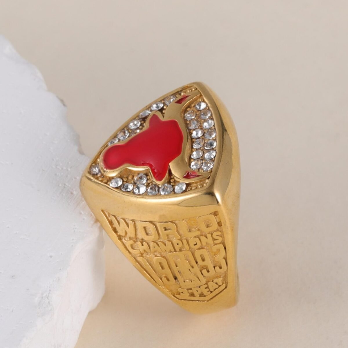 NBA Championship Ring Retro Shining Bull Head Stainless Steel Men's Ring丨K0225J - Image 4