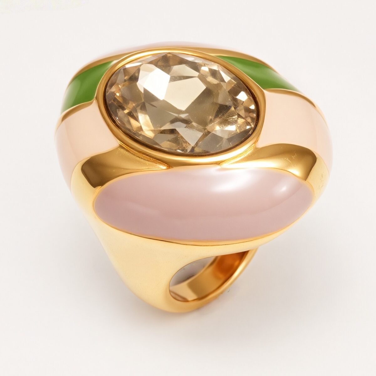 Classic Metal Enamel Gem - Set Ring - Trendy and Gorgeous Unisex Accessory | G004462JHU - Image 11