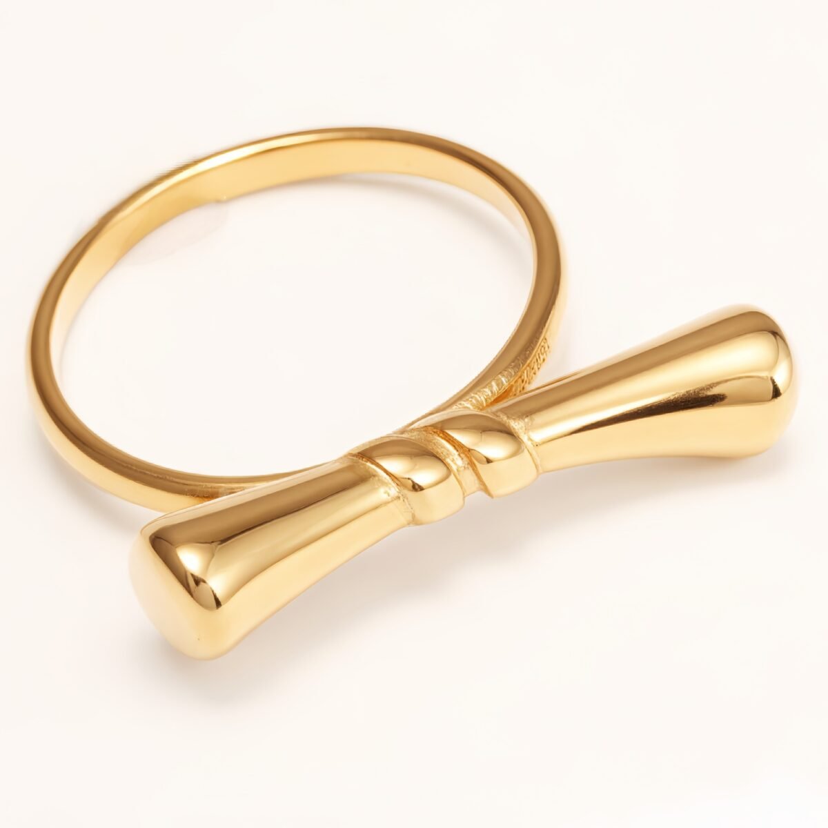 Cute Style Polished Bow Stainless Steel Women's Ring丨G004585 - Image 3