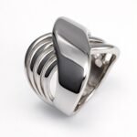 Gold/Silver Three - Dimensional Interlaced Ring - Stylish and Personalized Jewelry | ML0146 - Image 5