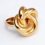 Fashionable Gold/Silver Knot Ring - Eye - Catching Accessory for Stylish Outfits | G004581 - Image 3