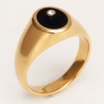 Classic Metal Black - Circle Ring - Trendy Unisex Accessory | QIDZ-1 - Image 4
