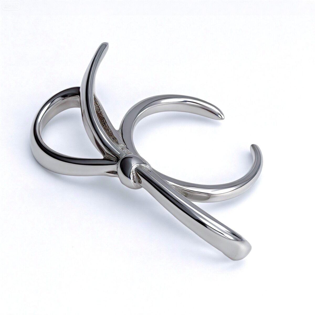 Gold/Silver Bow - Shaped Open Ring - Sweet and Stylish Jewelry | G004948 - Image 6