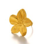 European and American Fashion Stainless Steel Flower Ring for Women | G005402 - Image 5
