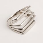 Gold/Silver Multi - Layered Line Ring - Minimalist and Stylish Jewelry | G005583 - Image 7