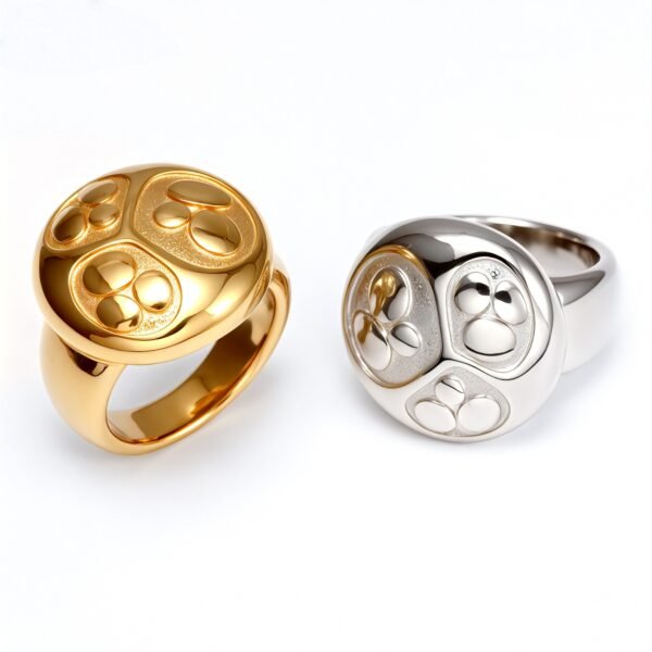 Metal Adorable Cat Paw Ring - Trendy Unisex Accessory | ML0109