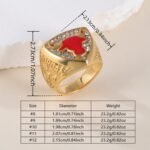 NBA Championship Ring Retro Shining Bull Head Stainless Steel Men's Ring丨K0225J - Image 2