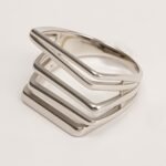 Gold/Silver Multi - Layered Line Ring - Minimalist and Stylish Jewelry | G005583 - Image 8