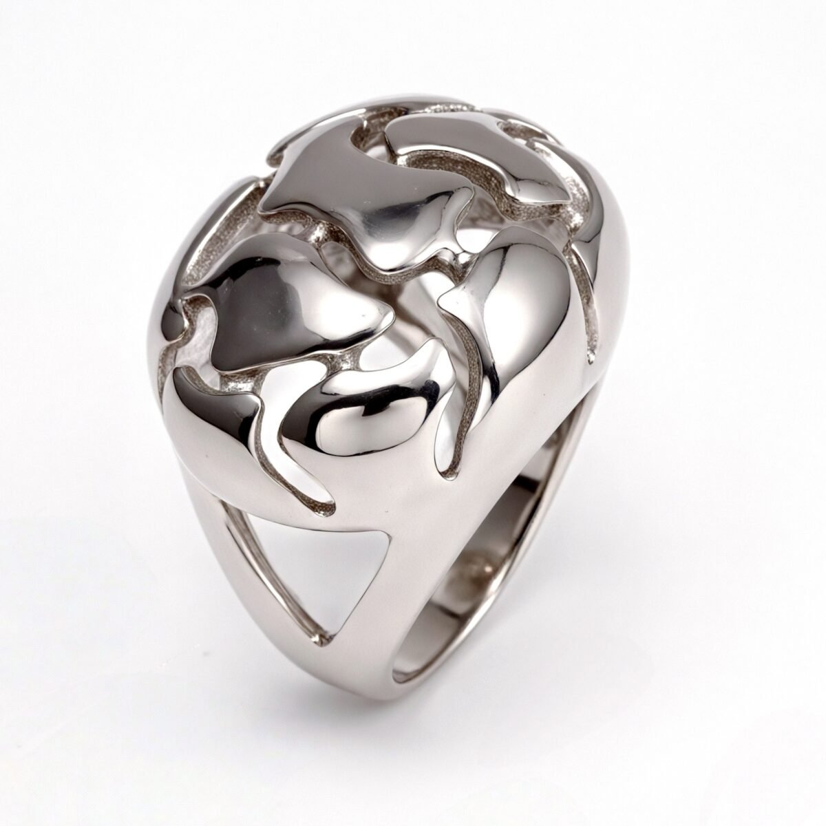 Metallic Texture Hollow - Out Ring - Trendy and Versatile Unisex Accessory | ML0123 - Image 6