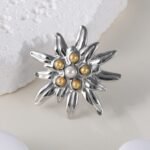 Elegant Ladies Flower Pearl Stainless Steel Ladies Waterproof Ring丨K003674 - Image 5