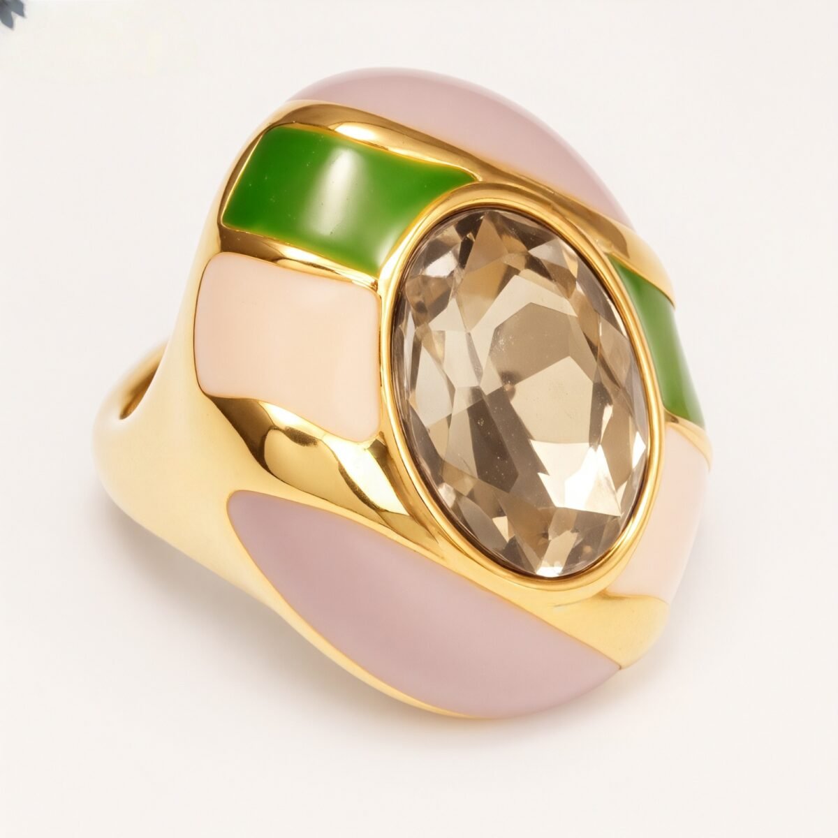 Classic Metal Enamel Gem - Set Ring - Trendy and Gorgeous Unisex Accessory | G004462JHU - Image 12