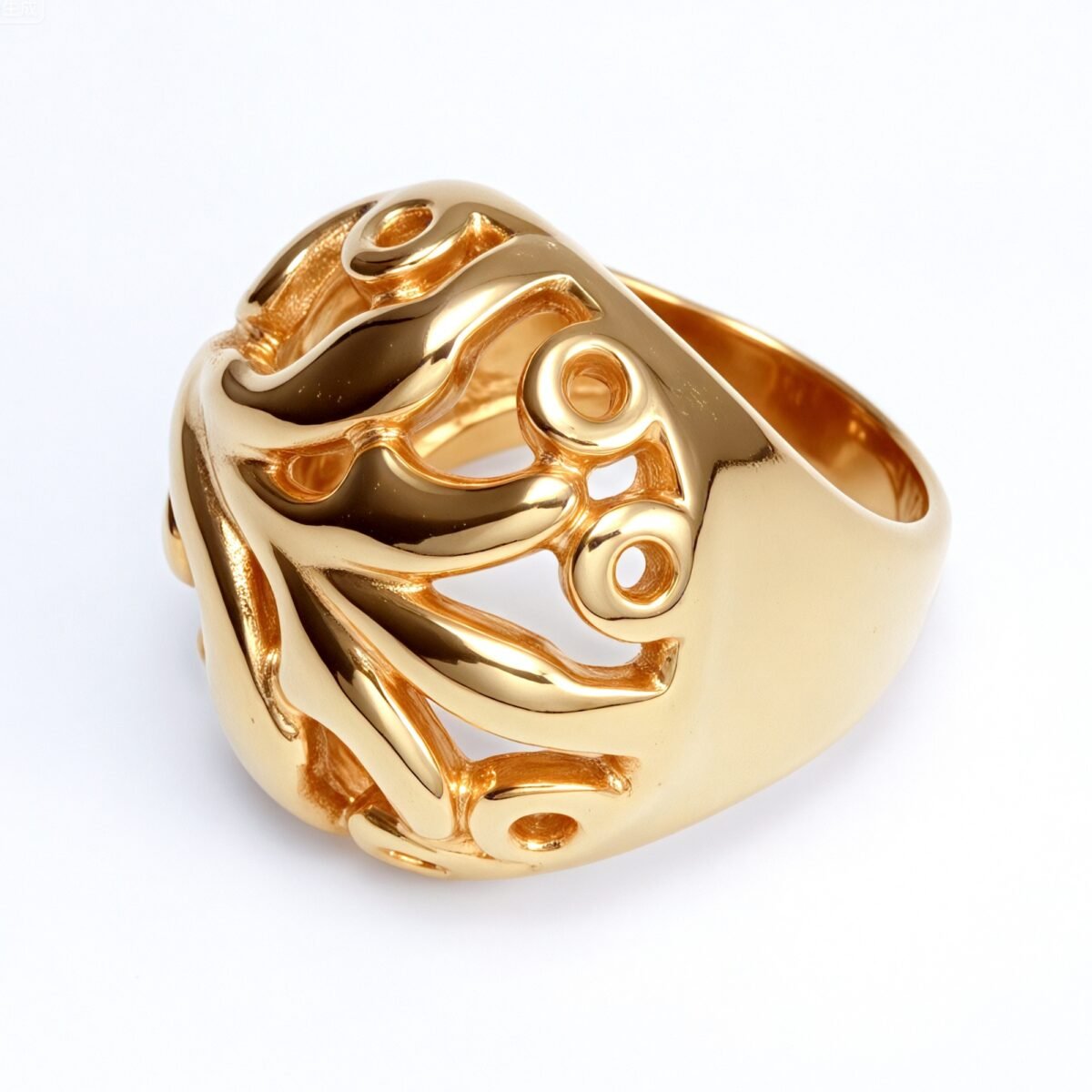 Metal Artistic Hollow - Out Ring - Trendy and Elegant Unisex Accessory | ML061 - Image 4