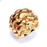 Metallic Texture Tightly Braided Ring - Trendy and Versatile Unisex Accessory | G003672 - Image 2
