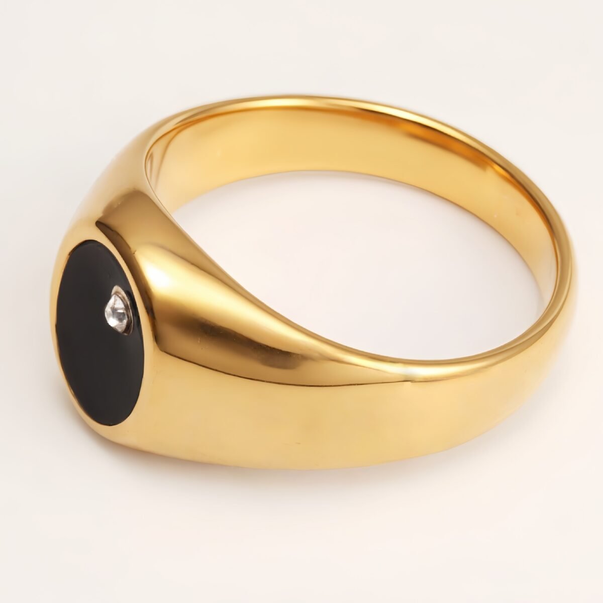 Classic Metal Black - Circle Ring - Trendy Unisex Accessory | QIDZ-1 - Image 6