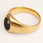 Classic Metal Black - Circle Ring - Trendy Unisex Accessory | QIDZ-1 - Image 6