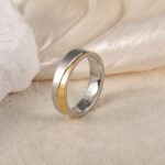 Premium Stainless Steel Couple Ring  | Classic Metal Wedding Bands - Image 5